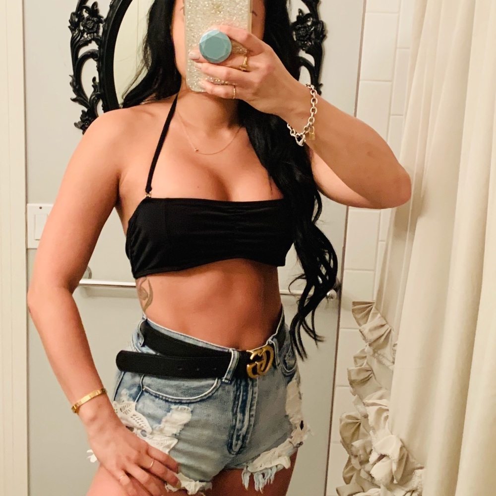 👙 URBAN OUTFITTERS LUX BIKINI TOP